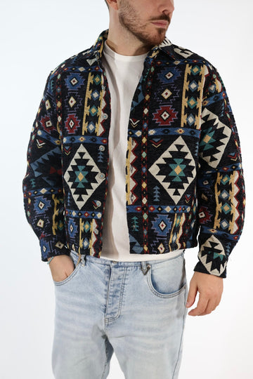Overshirt 308 cropped indios BERNA