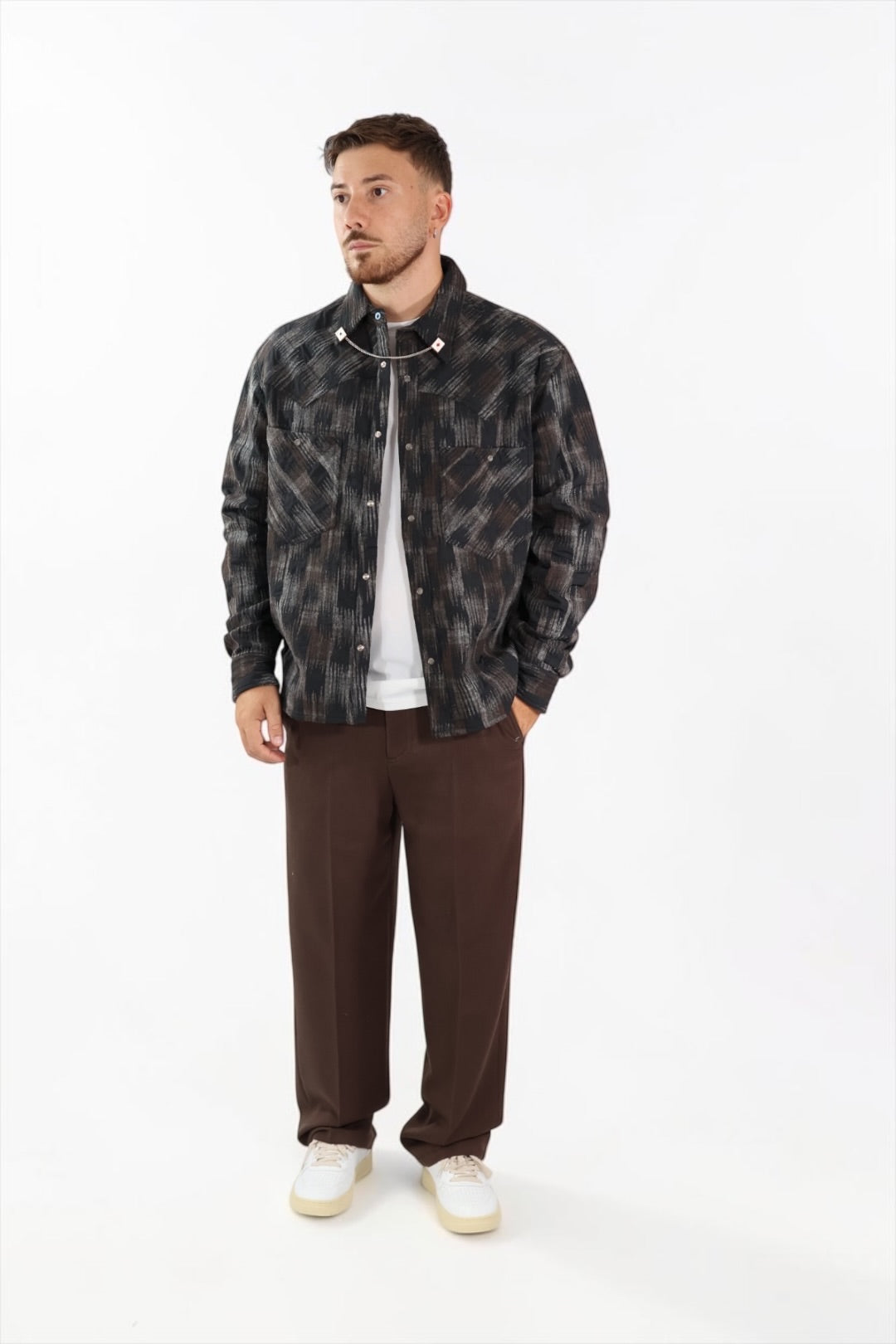 Pantalone straight poliviscosa 470 BERNA