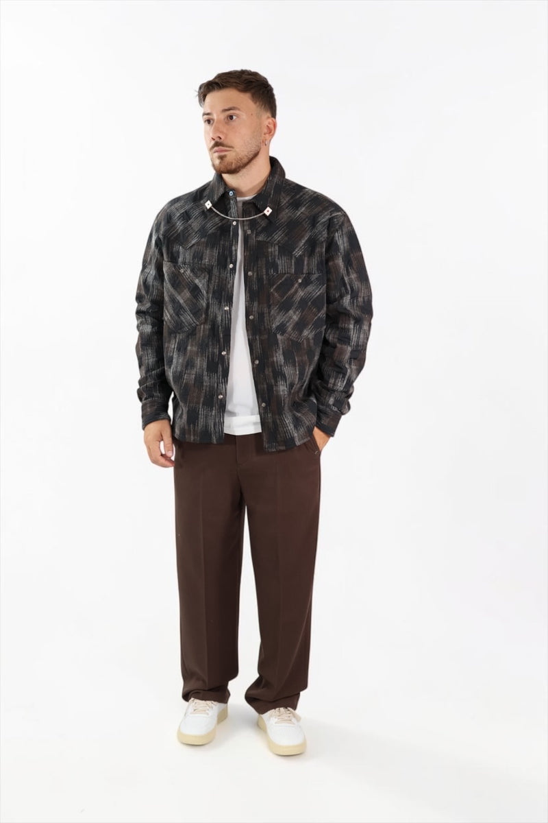 Giacca/camicia quadro nylon 381 BERNA