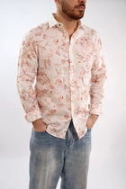 Camicia Lino ricami 841S  GIANNI LUPO