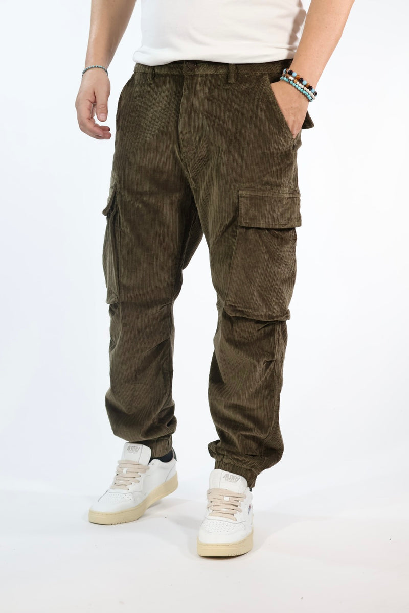 Pantalone 2557YH cargo velluto l  GIANNI LUPO