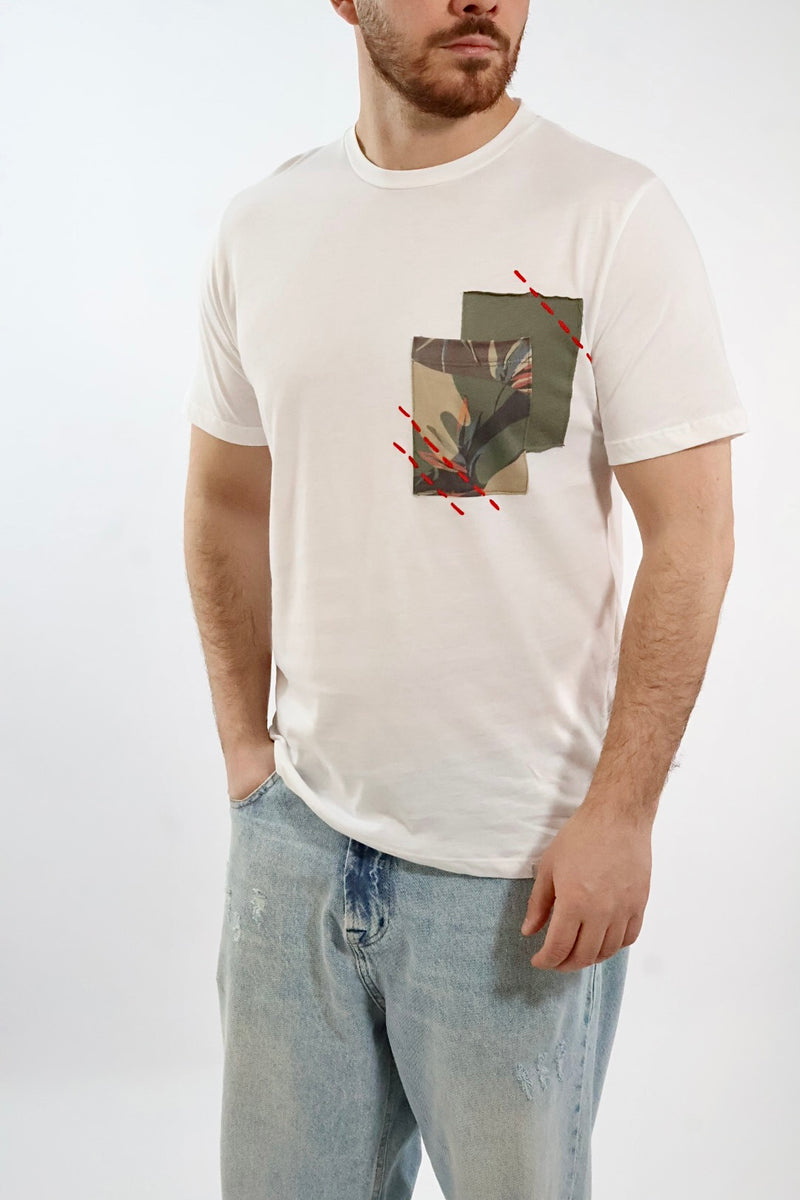 T-shirt doppio taschino camou Camou30 BL11