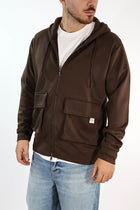 Felpa FI440162 moro viscosa cappuccio zip BL11