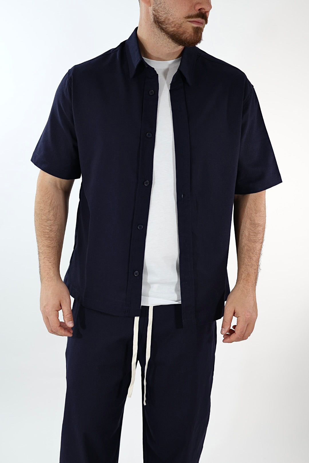 Completo lino camicia+pantalone  1046 J.W