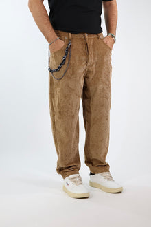 Pantalone velluto tapered fit P83 OVERD