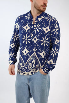 Camicia serafino viscosa C40 OVER-D