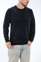 Maglione 363 girocollo ciniglia blu LANDEK