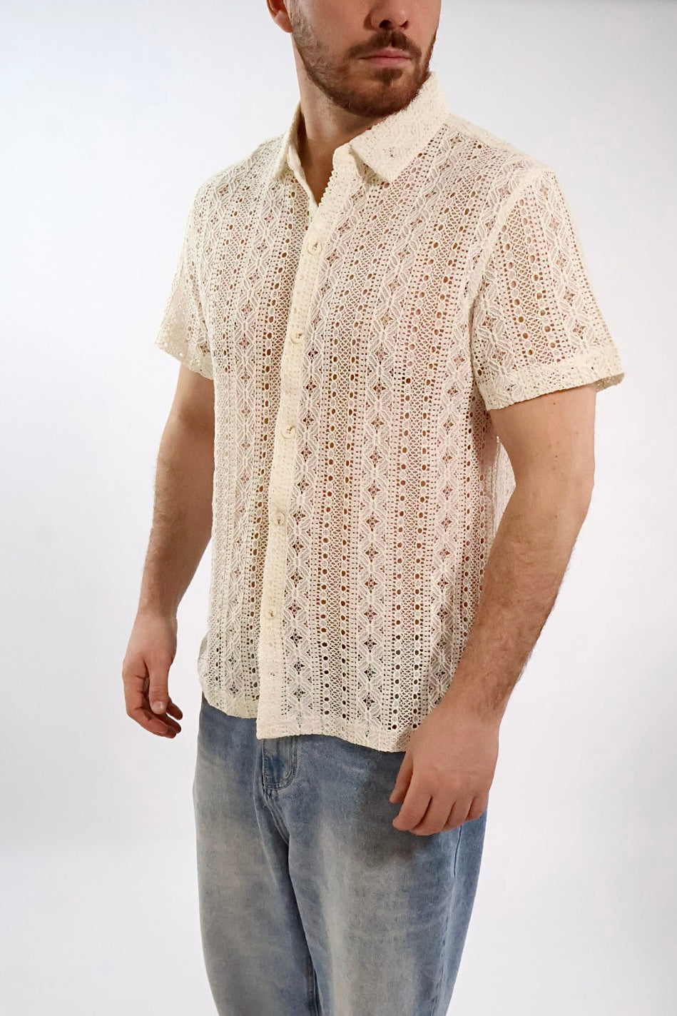Camicia cotone traforata 013OD  GIANNI LUPO
