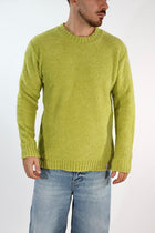 Maglione MACOMER371 verde giro bouclé BL11