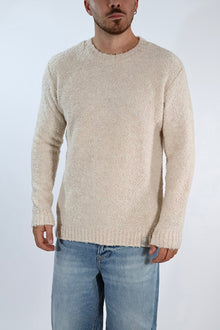 Maglione MACOMER17 ecru giro bouclé BL11