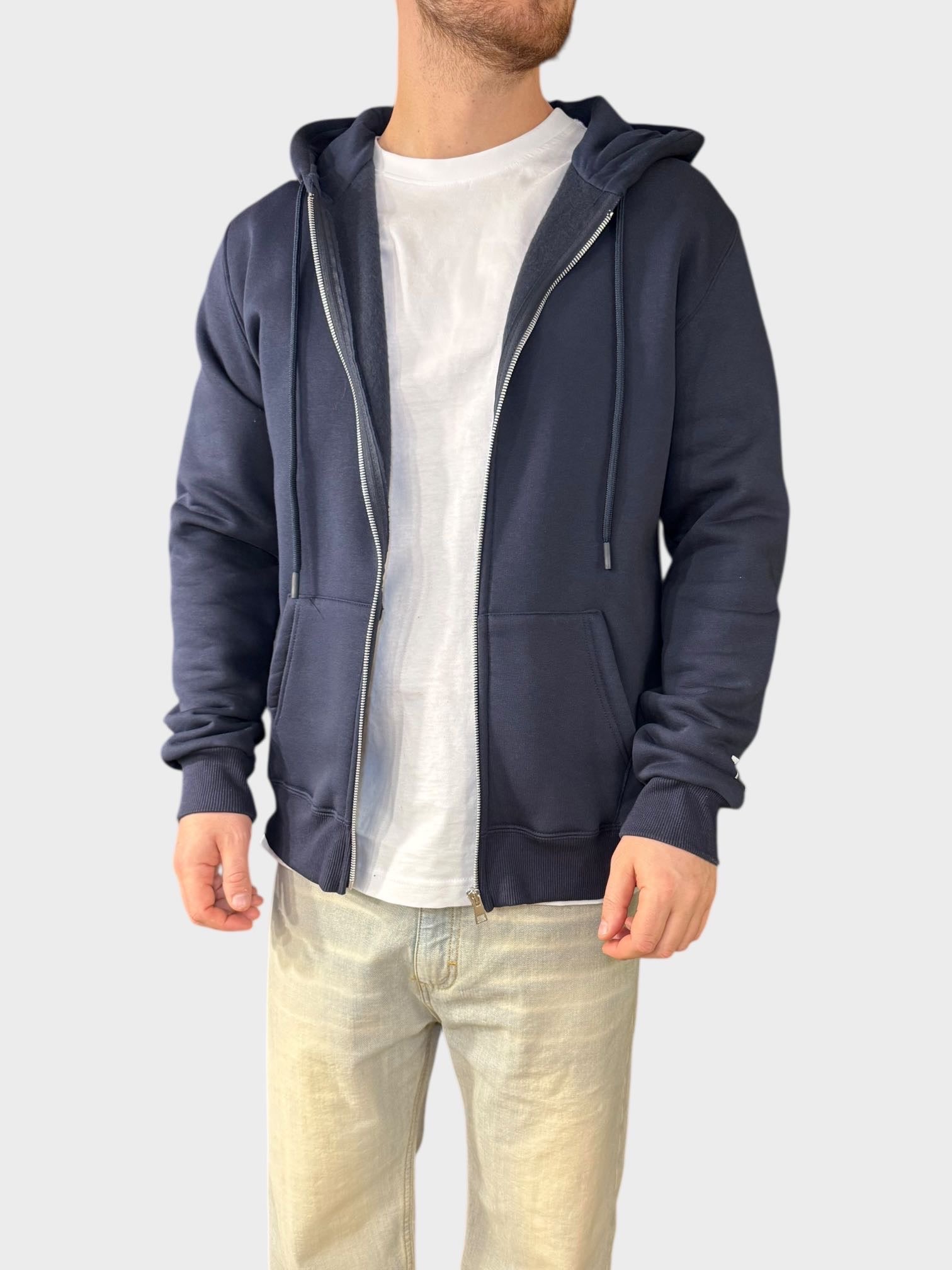 Felpa zip logo 018 BERNA