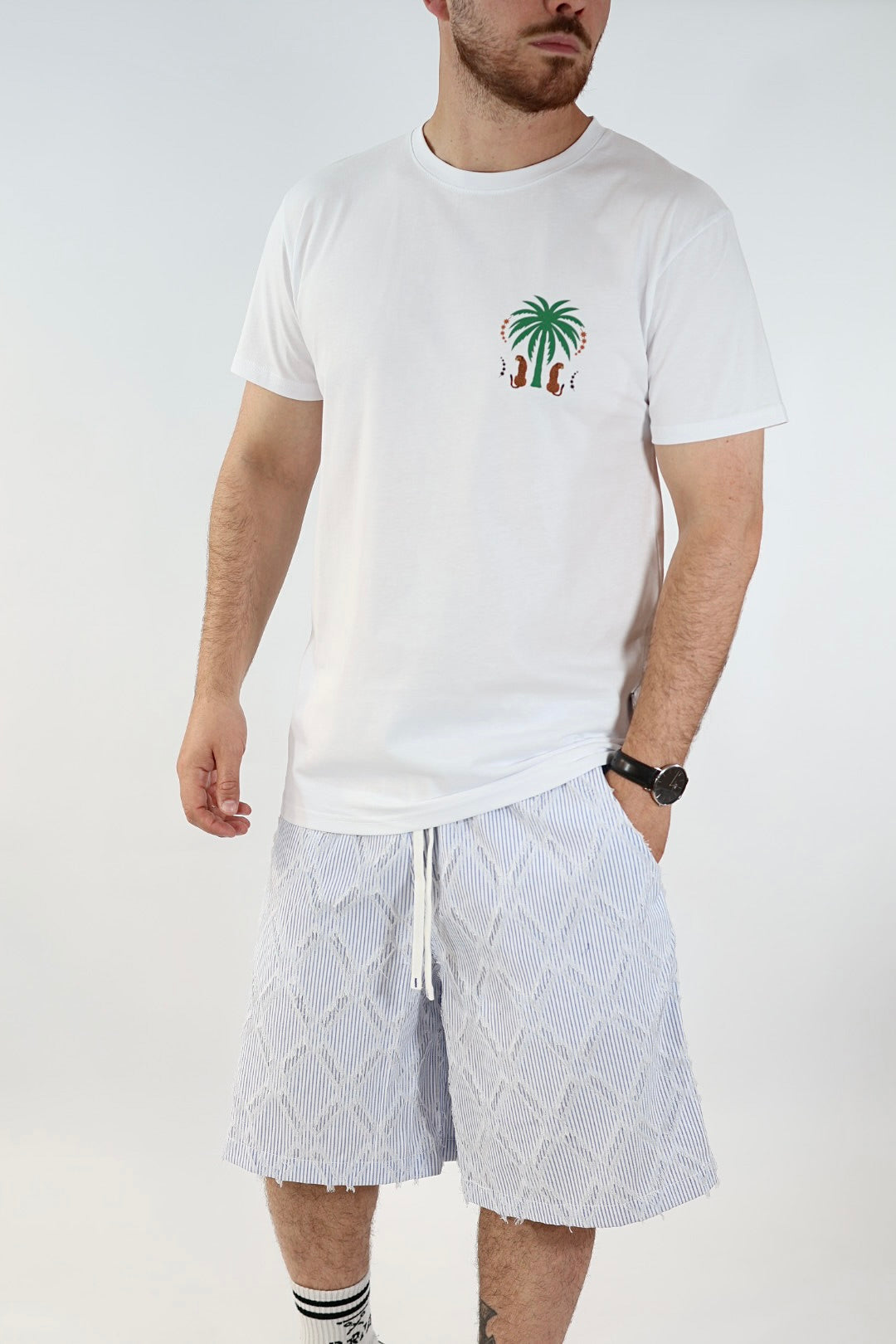 T shirt palma e Leopardi BERNA
