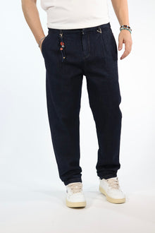 Pantalone 335 denim camp nou cropped BERNA