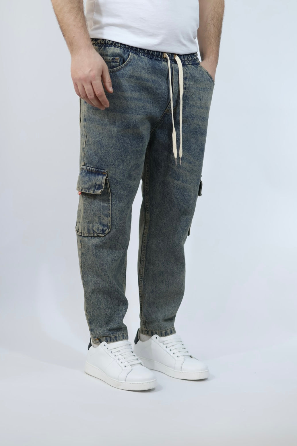 Pantalaccio denim cargo dubai BLACKSUNDAY