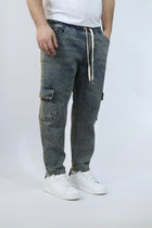 Pantalaccio denim cargo dubai BLACKSUNDAY