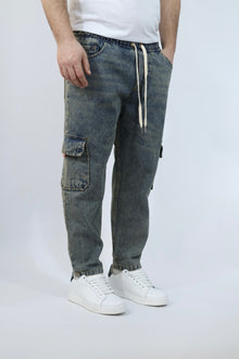 Pantalaccio denim cargo dubai BLACKSUNDAY