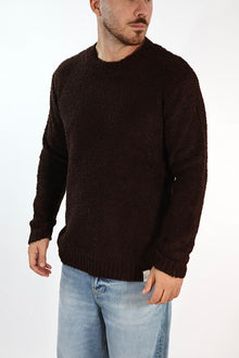 Maglione MACOMER162 moro giro bouclé BL11