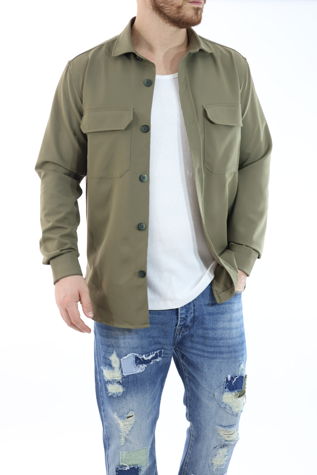 Overshirt misto viscosa J23 OVER-D