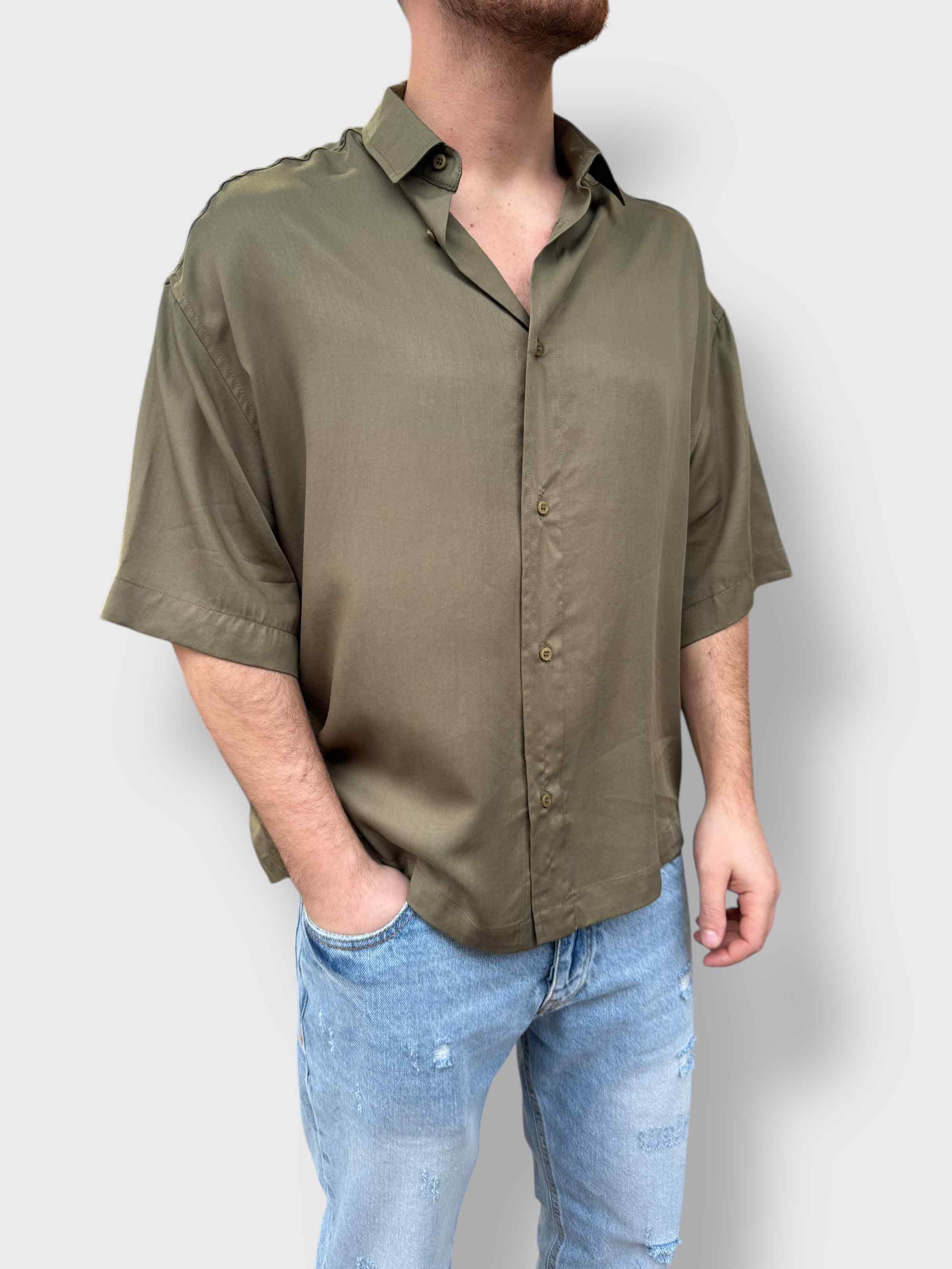 Camicia m/m tencel BERNA