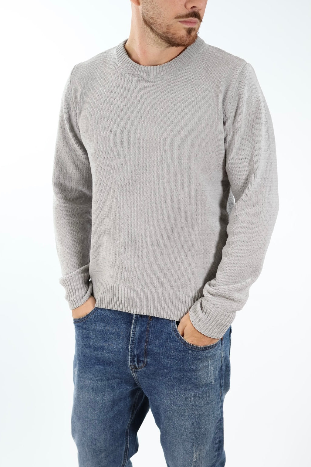 Maglione ciniglia regular  535S GIANNI LUPO