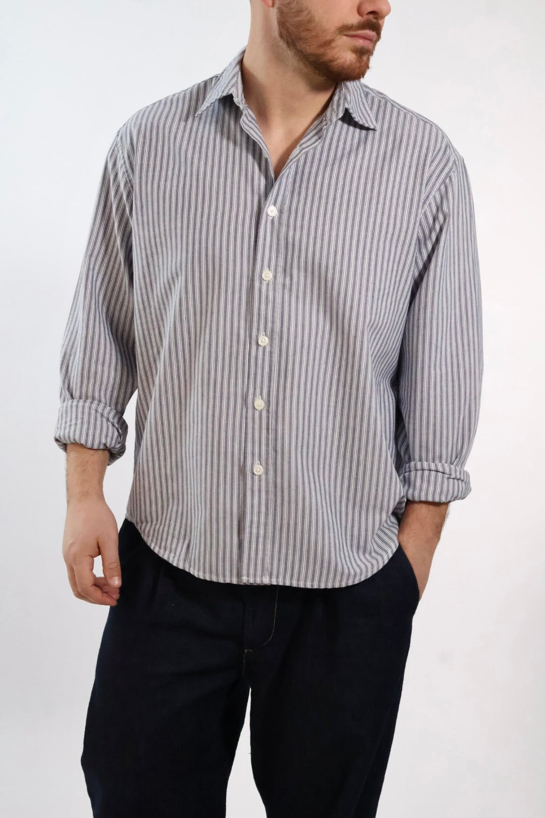 Camicia righe Oxford 696 ONLY E SONS