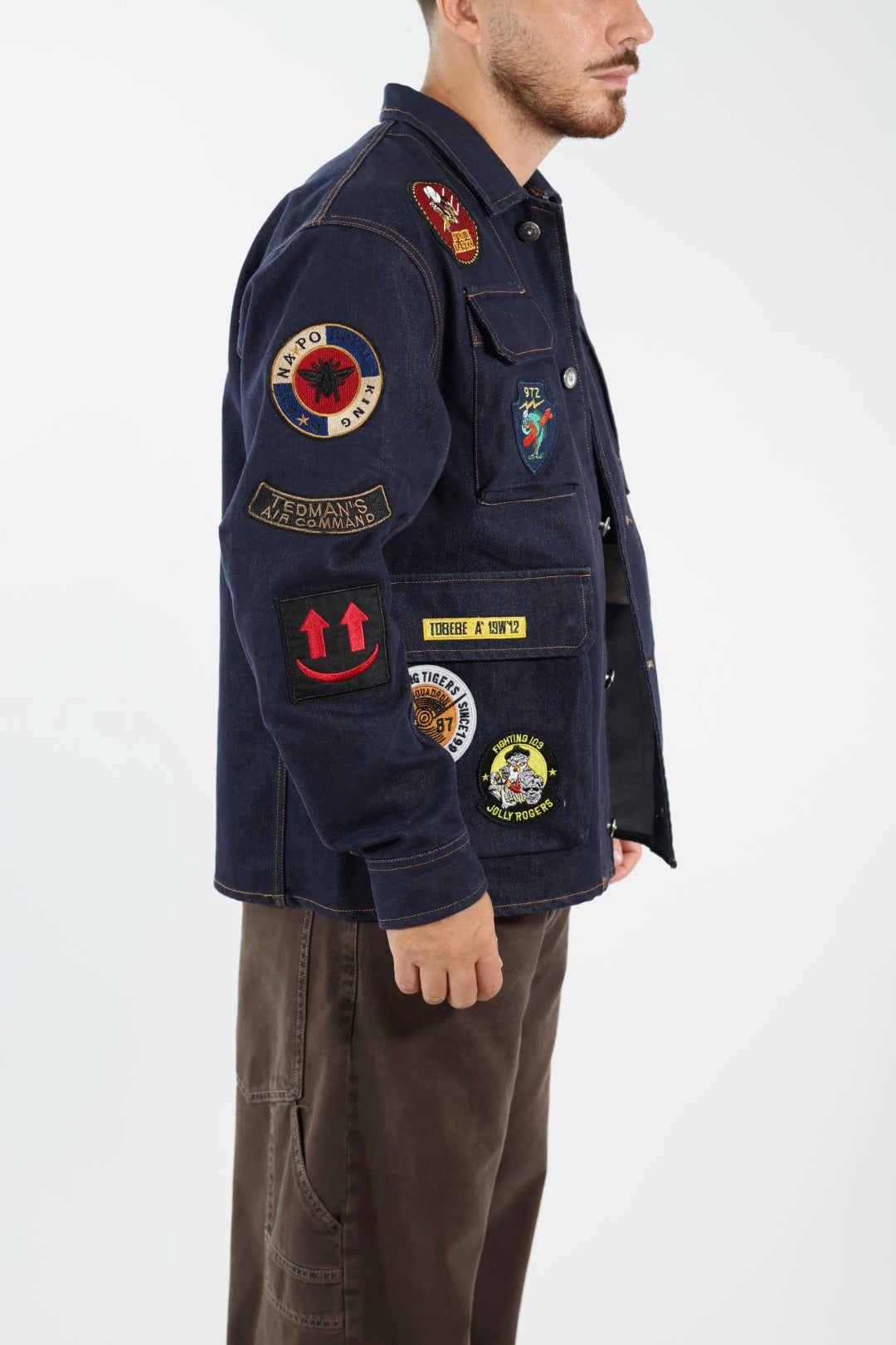 Giacca denim patch 385 BERNA