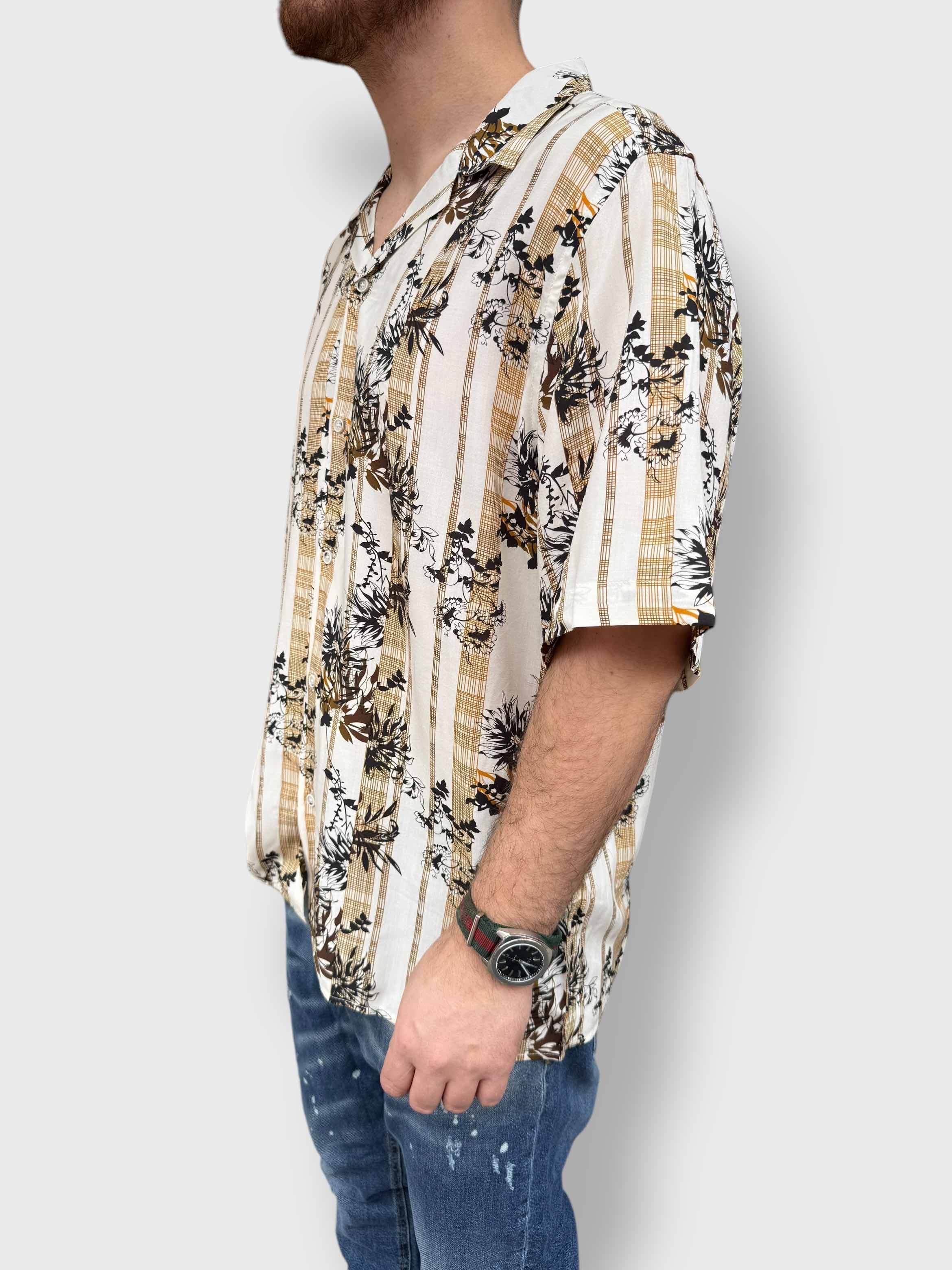 Camicia bowling viscosa m/m fantasia BL11