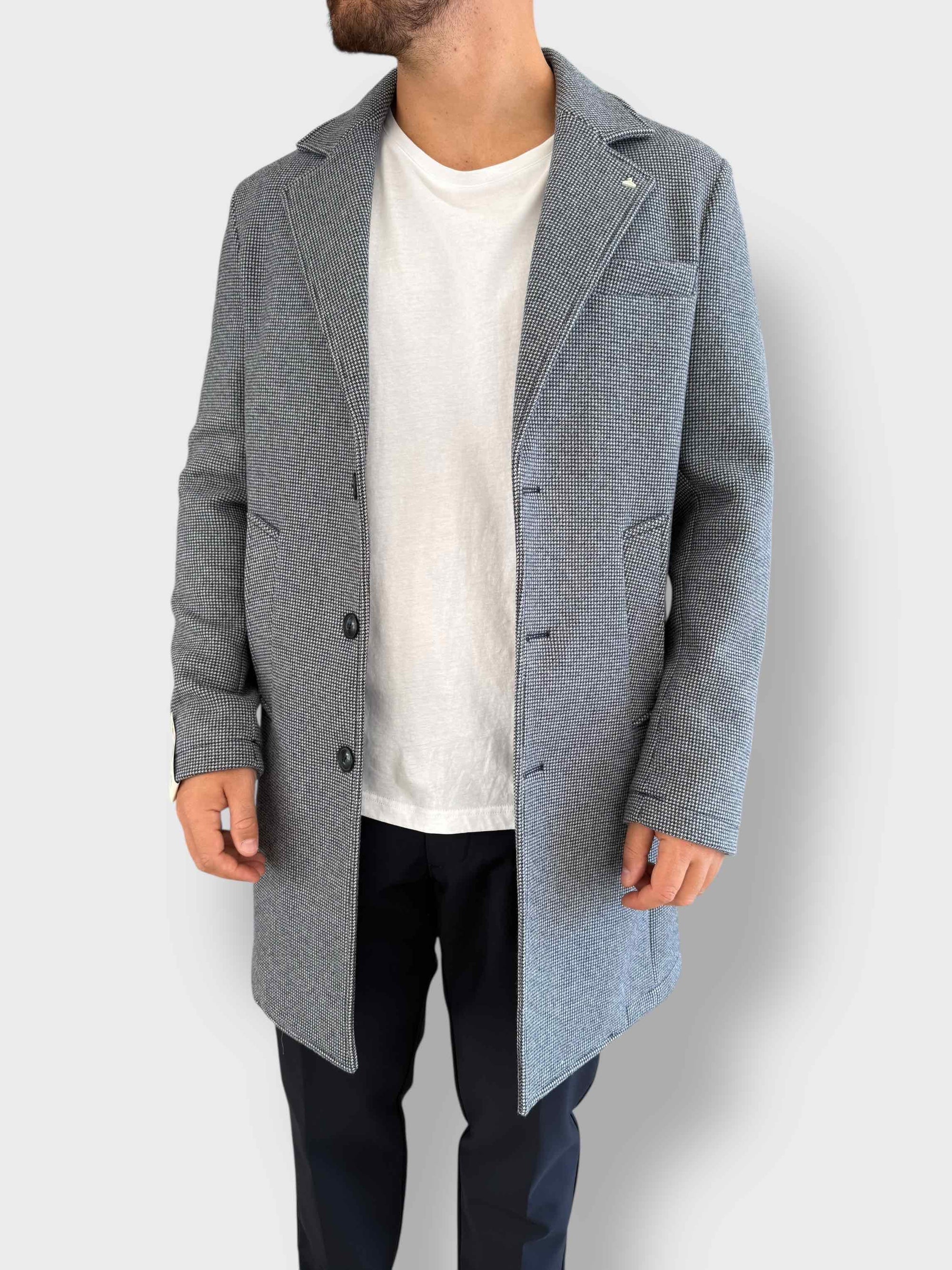 Cappotto monopetto pied de poule 048  BERNA
