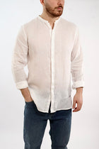 Camicia lino collo coreana 250 BERNA