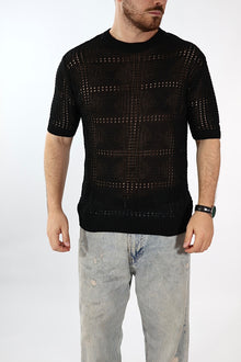 T shirt in maglia traforata 506 J.W