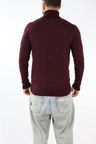 Maglioncino M02 dolcevita viscosa bordeaux OVERD