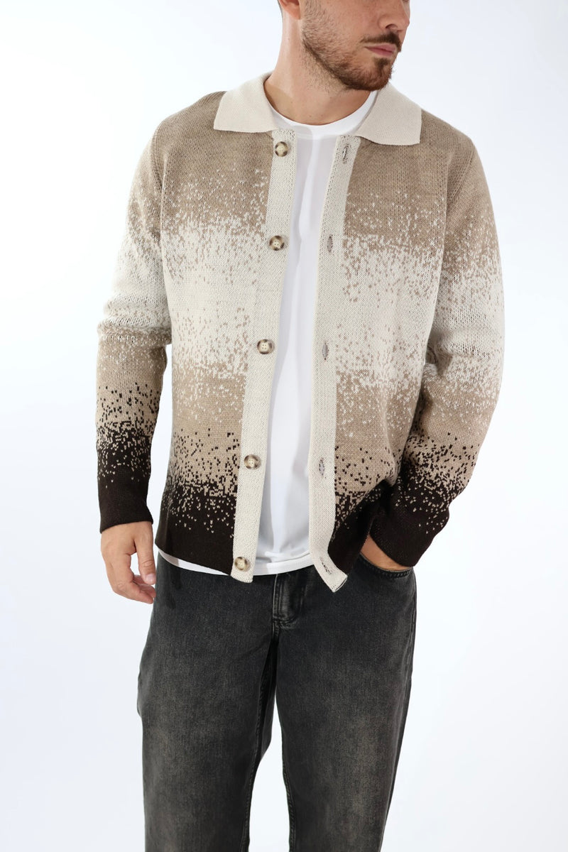 Cardigan colletto pixel M80 OVERD