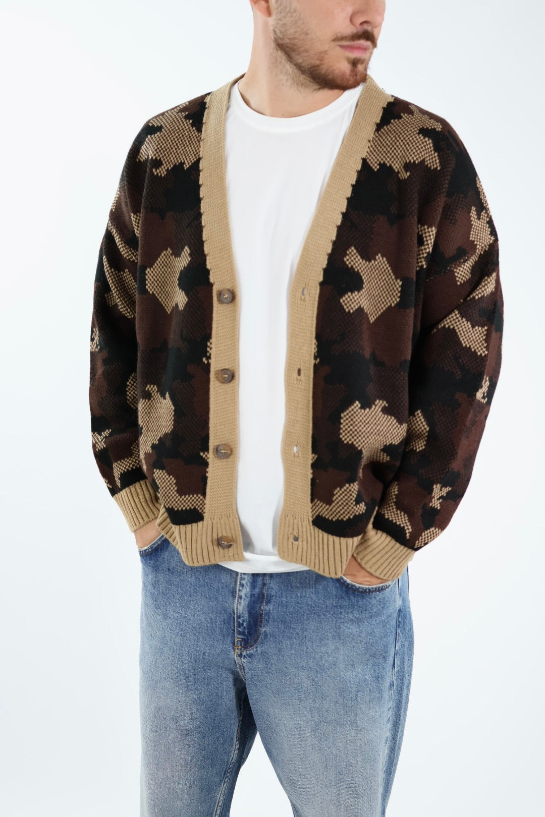 Cardigan camo relaxed fit M81 OVERD