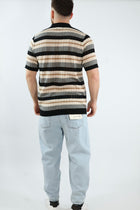 Polo in maglia righe 379 BL11