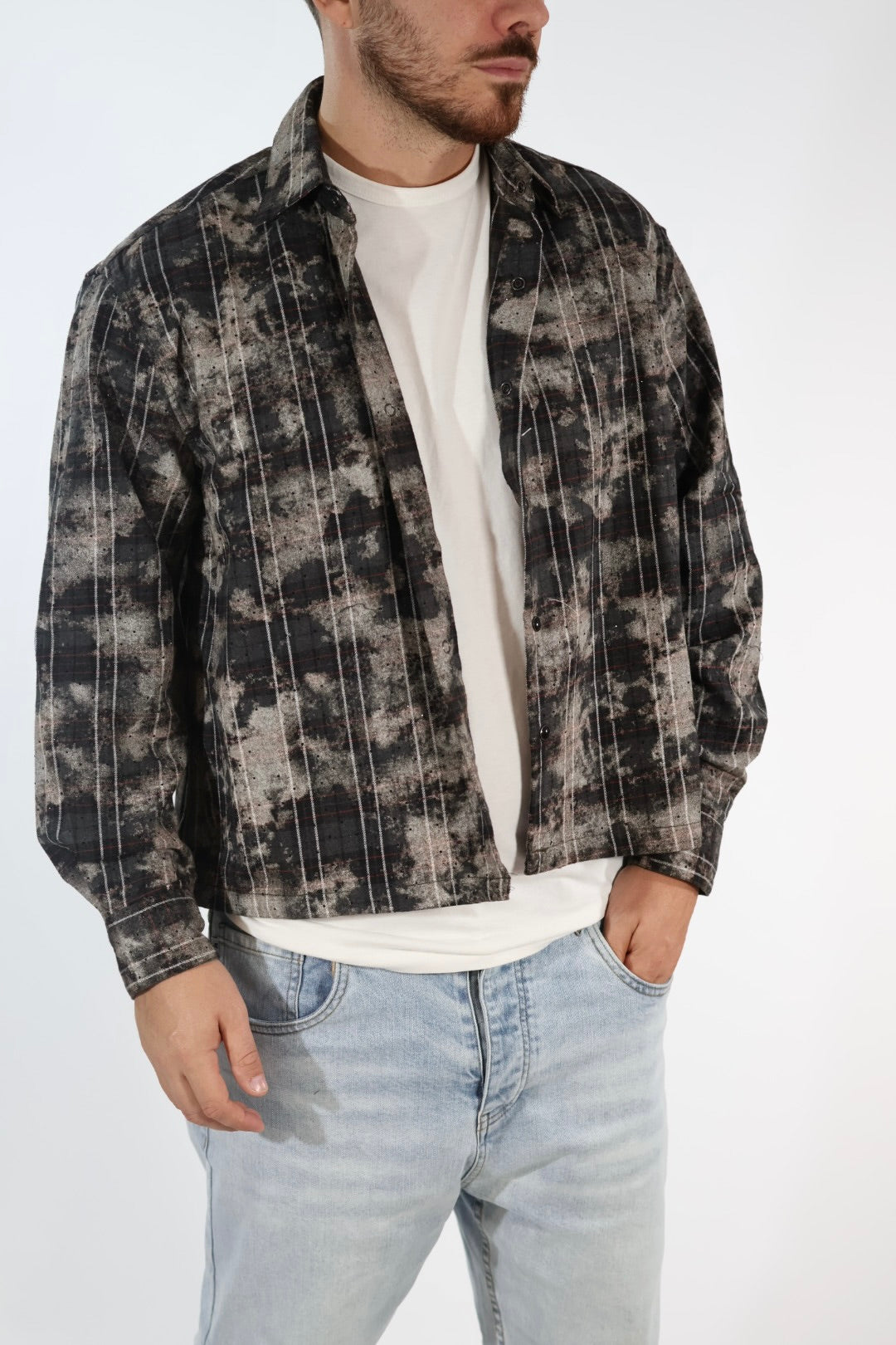 Camicia 307 Cropped strass BERNA