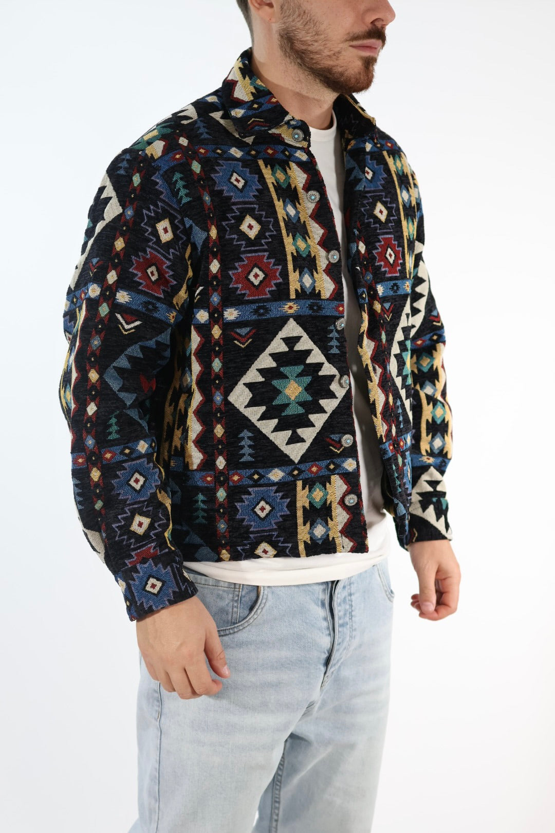 Overshirt 308 cropped indios BERNA