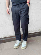 Pantalone avocado Lino /viscosa ALTATENSIONE