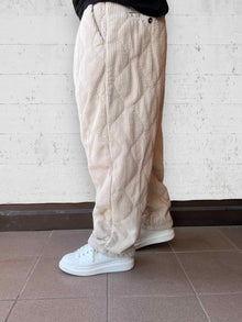 Pantalone velluto trapuntato BERNA