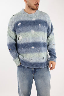 Maglione lana cropped buchi 273 BERNA