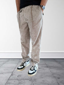 Pantalone devorè in velluto  ricamato 143 BERNA