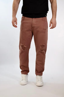 Pantalone cropped Maracana destroyed 077 BERNA