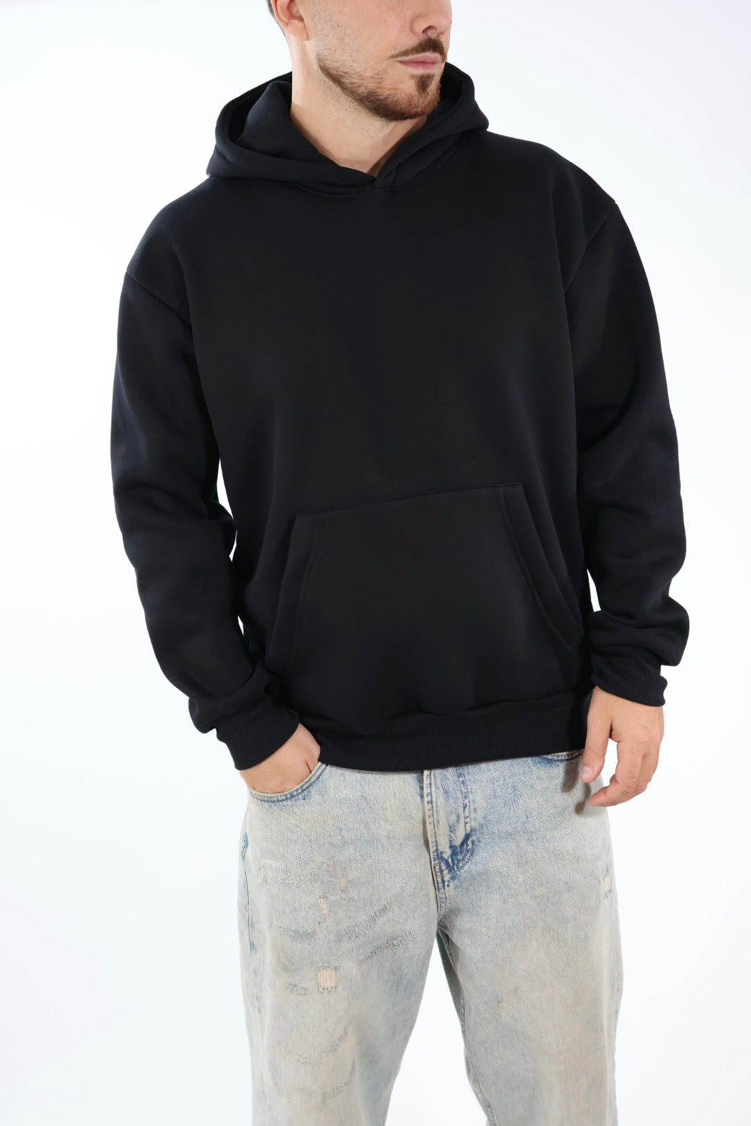 Felpa 099 basic cappuccio J.W