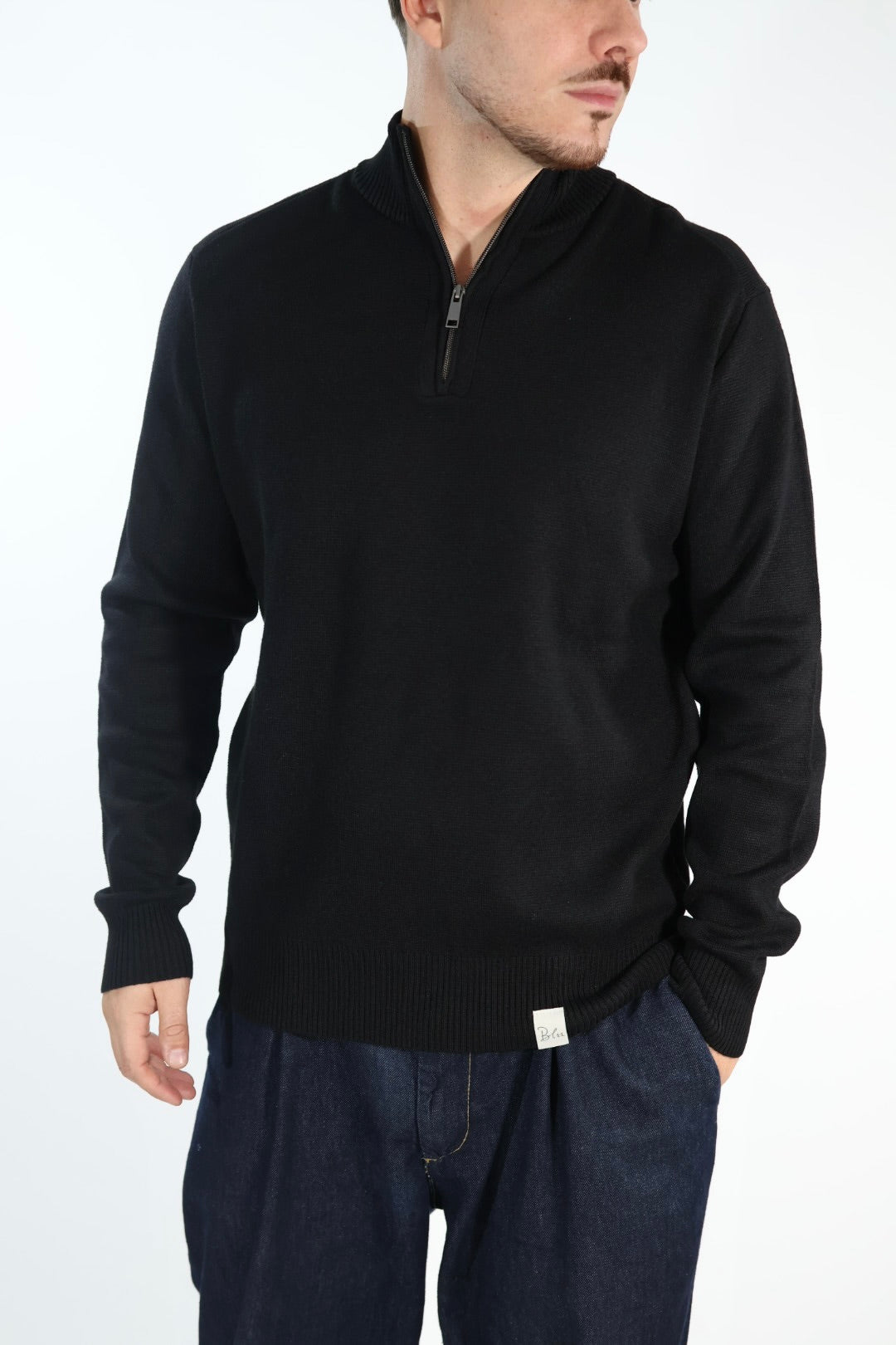 Maglione oriali0001 lupetto zip punto Milano BL11