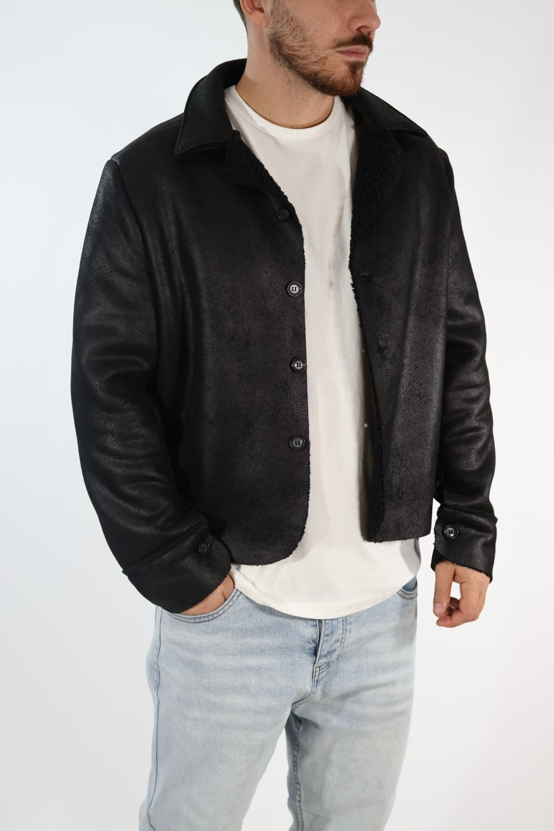 Giacca 055 montone cropped  BERNA