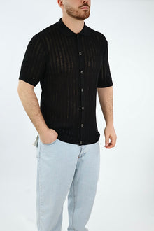 Polo in maglia traforata casio 001 BL11