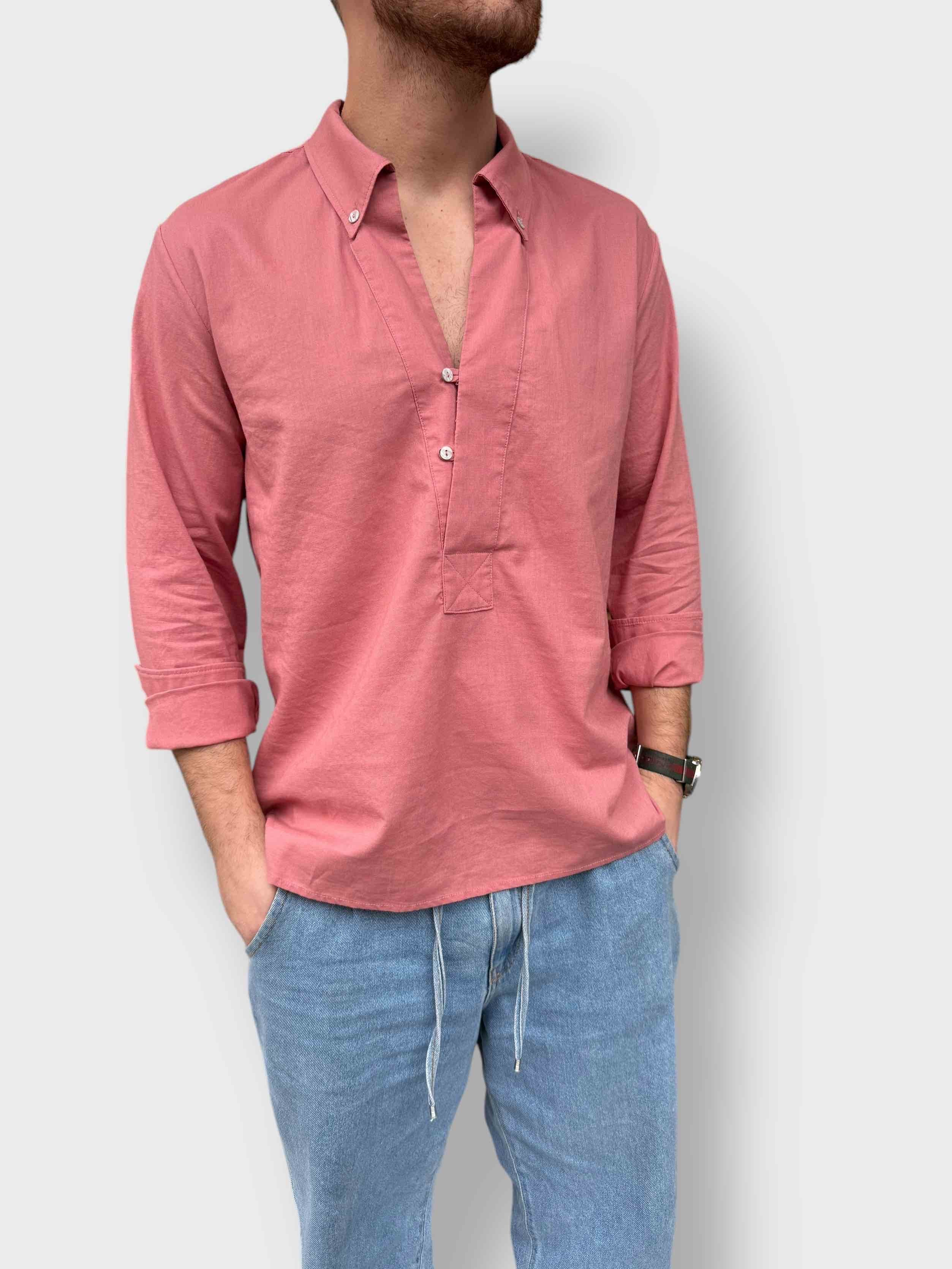 Camicia vento cotone/lino ALTATENSIONE