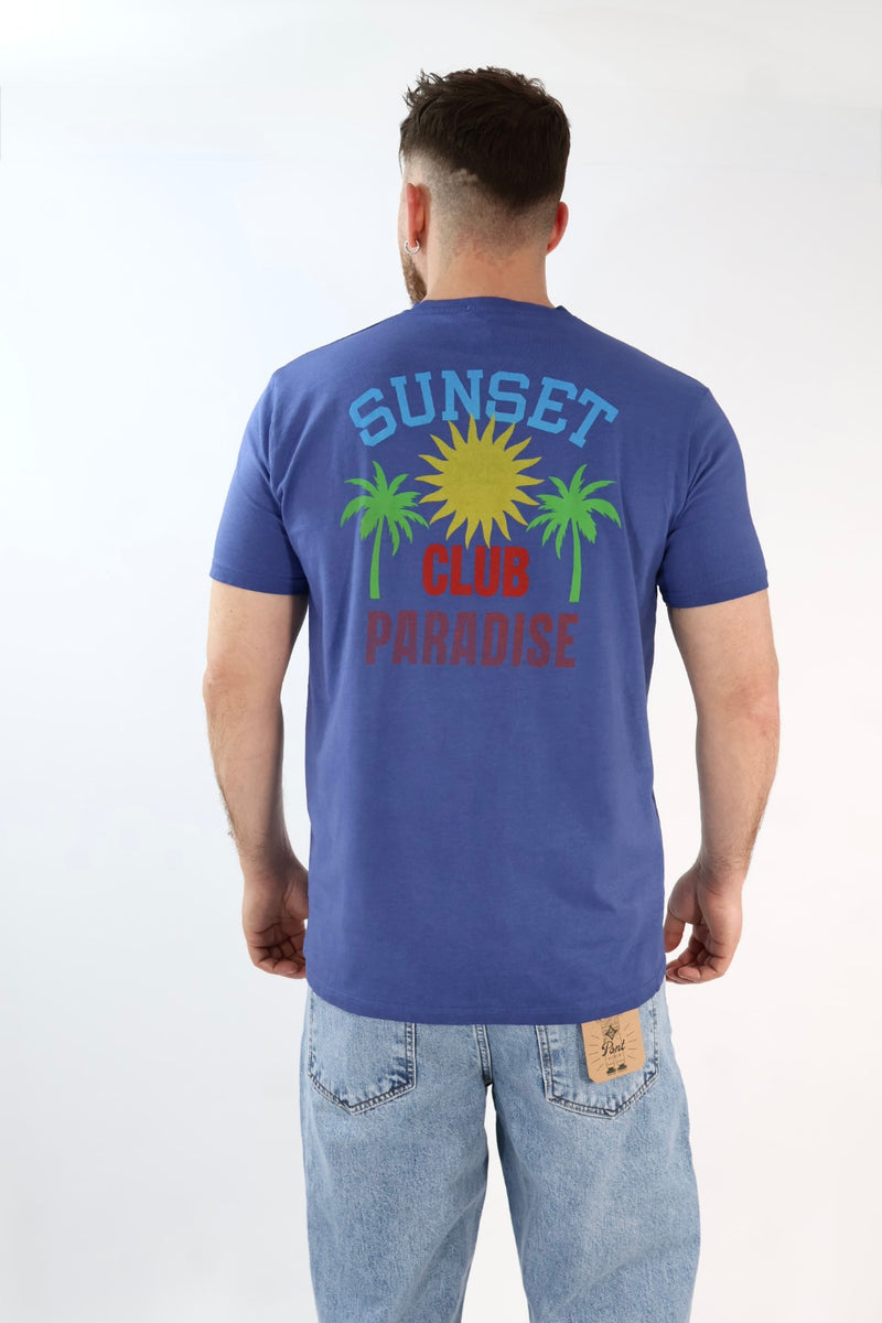 T-shirt stampa sunset A1929 SUPERCULTURE