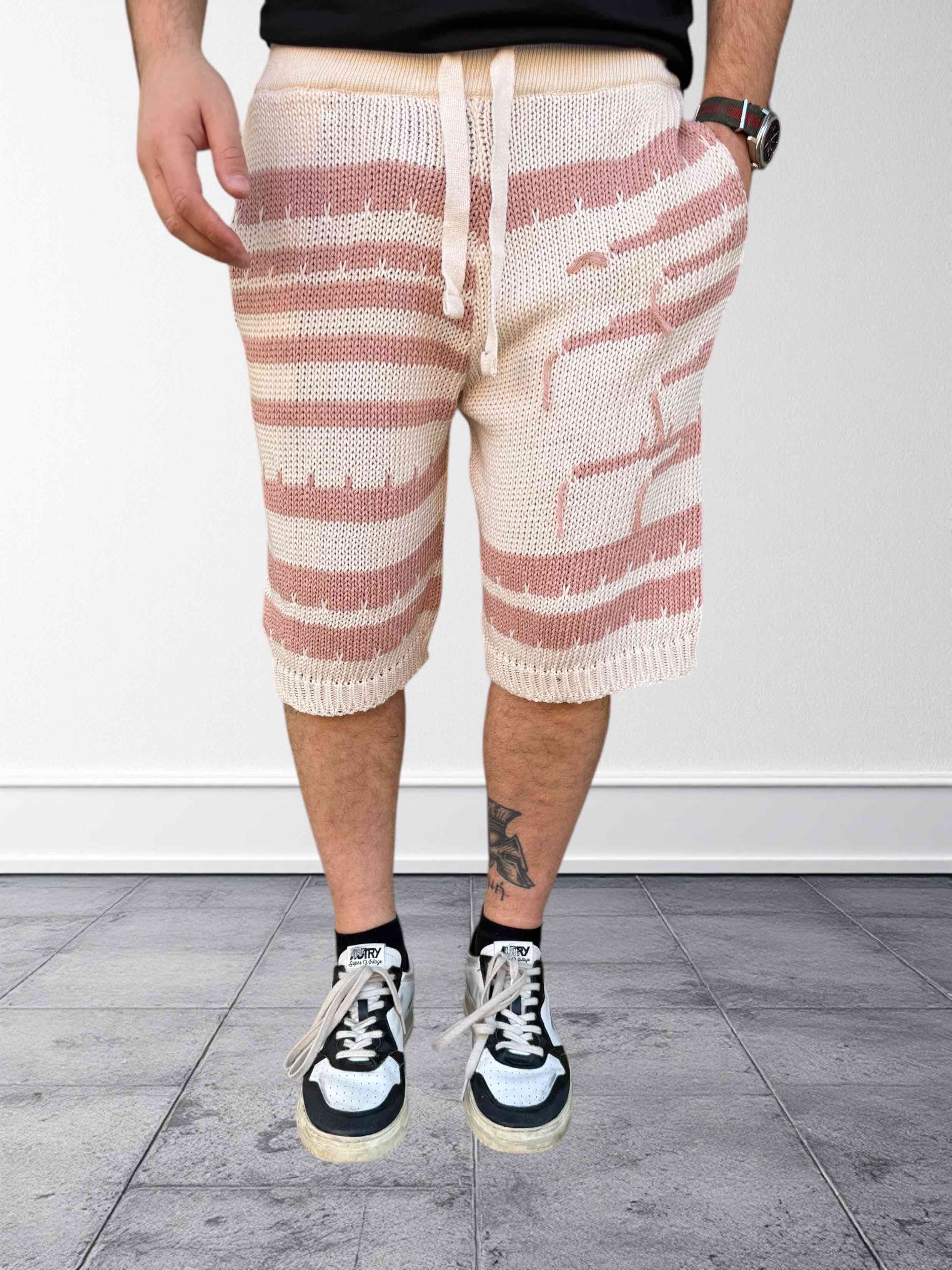 Bermuda in maglia lavorato   BERNA