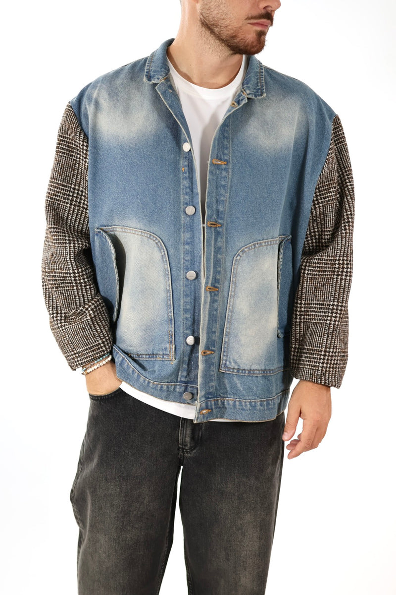 Giubbotto denim combinato J84
