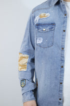 Camicia denim 519Q GIANNI LUPO